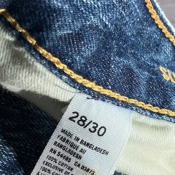 American Eagle Outfitters Mens 28 X 30 Dark Wash Slim Straight 100% Cotton Jeans - Picture 5 of 5